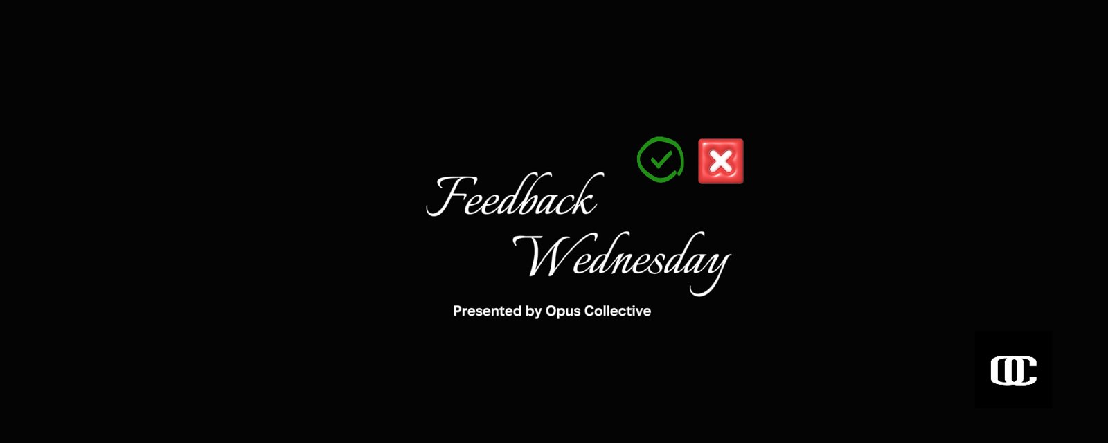 Feedback Wednesday banner